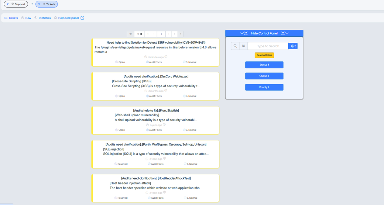 Support Overview
